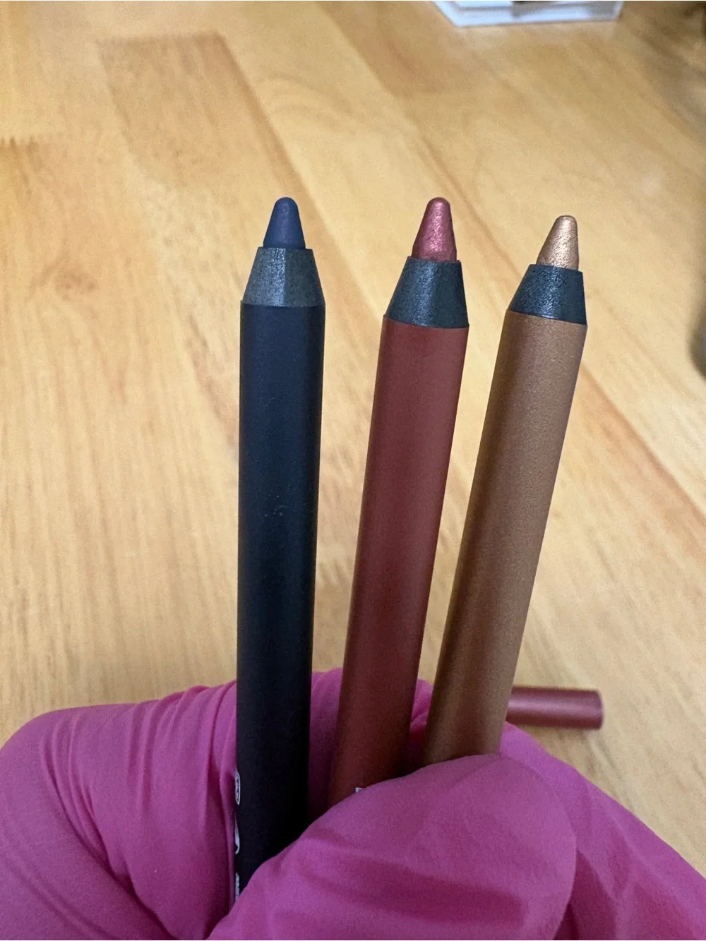 Araceli Gel Pencil Eyeliner ~ Bundle of 3, SANGRIA, NAVY, GOLD, 3x0.042oz, NWOB